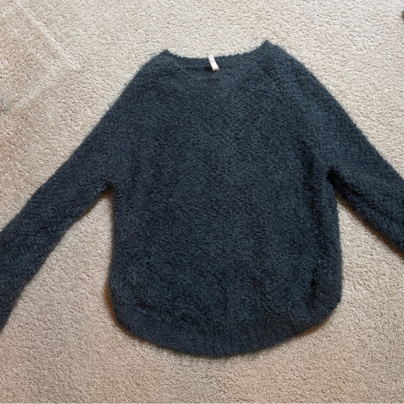 Wishlist Sweaters - Wishlist Fuzzy Charcoal Sweater